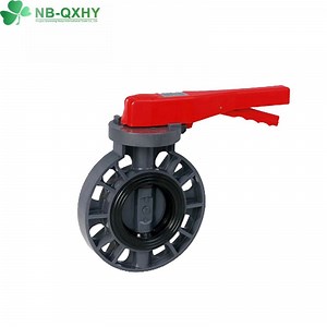 [Hot Item] Manual Butterfly Valve PVC Wafer Gear Flanged Valve Industrial Butterfly Valve