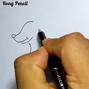 Deer Drawing From Dot | Rong Pencil