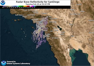43 reactions · 4 comments | Radar loop showing light showers continuing over portions of SoCal. | US National Weather Service San Diego California | Facebook