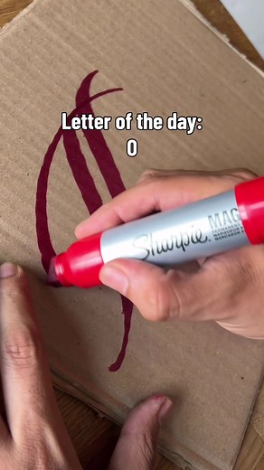 Custom Letter O Calligraphy & Art | Sharpie Markers