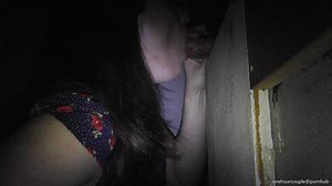 WIFE AND HUBBY VISITED A SEEDY GLORYHOLE AND WENT HOME TO FINISH!