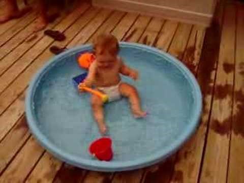 Pudgy in Baby Pool @ Donna's