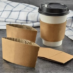 [Hot Item] Wonderful Customized Paper Cup Sleeve Hot Cold Drink Coffee Cup Sleeve