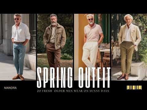 20 Fresh Spring Outfit Ideas Older Men Wear on Sunny Days | Older Men’s fashion
