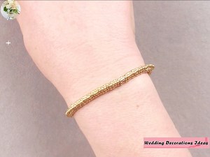 5.2K views · 326 reactions | How to Make How to Make a Beaded Chain Bracelet | Wedding Decoration Ideas | Facebook