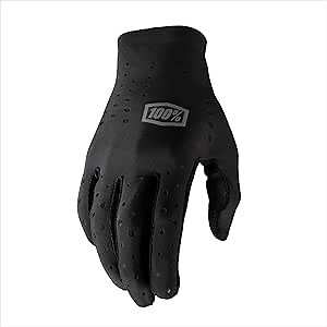 100% Sling Gloves - Lightweight Gloves for Mountain Biking & Cycling - Touch Screen Use - Black, Large