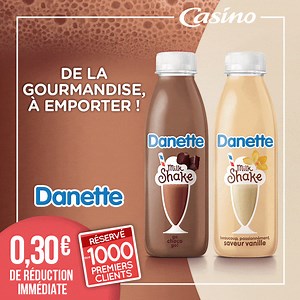 Jusqu'à 2€ de réduction sur des produits incontournables 😍 Les marques 🍮 Danette, 🥗 Bonduelle, ☕ Grand’Mère, 🍹 Fuzetea et 🥃 Jameson* sont incluses. 📲 Téléchargez l'application Casino Max pour en profiter ! *Attention ! l’abus d’alcool est dangereux pour la santé. À consommer avec modération. | Casino France