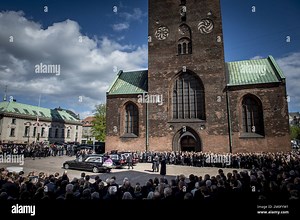 On May 4th 2019. Funeral service for the three children of CEO of clothing brand Bestseller, Anders Holch Povlsen and wife Anne, who were victims of the Sri Lanka terror attack on April 21st. The service was held at Aarhus Cathedral. Among the attending were TRH Crown Prince Frederik, Crown Princess Mary, their four children Prince Christian, Princess Isabella, Prince Vincent and Princess Josephine, Prime Minister Lars Løkke Rasmussen, actor Nikolaj Lie Kaas, and several other cultural and polit