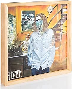 Vinyl Record Display Frame – Wall-Mounted or Tabletop – Elegantly Display Your Favorite Albums – This Vinyl Record Frame Will Fit Most Records (Pine)
