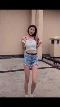 Cute asian girls dancing