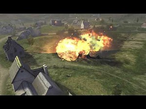 WoT Blitz Normandy map - Plane CRASH