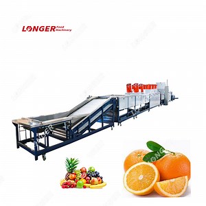 [Hot Item] Fruit Brush Washing Machine Fruit Washing and Waxing Garding Sorting Machine