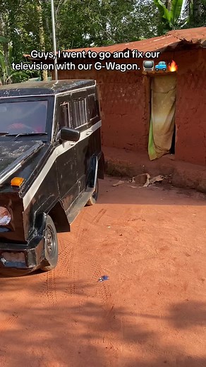 Fixing a TV Using a G-Wagon: Engineer Jnr’s Car DIY Stunt