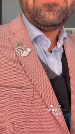 3.1K views · 22 reactions | #unisex #brooch from the house of @dilanjewels Pick your choice. Metal: #germansilver Stones: AAA Quality American diamonds #groomwear #brooches #menstyle #menfashion #homme #jewelry #fashioniewelry #menswear #broochformen | Dilan Jewels | Facebook