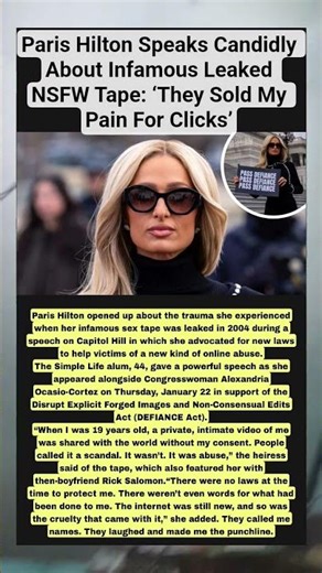 Paris Hilton Speaks Candidly About Infamous Leaked NSFW Tape: ‘They Sold My Pain For Clicks’