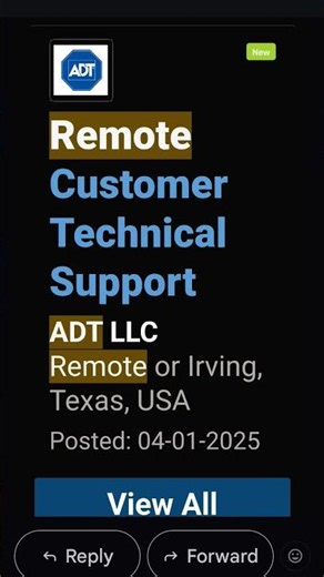Go to www.adt.com, click on Careers, and put remote in the search. The position will come up.