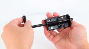 Spring Loaded Gate Latch Pin Barrel Bolt 6in Durable Solid Steel for Shed Doors Wood Metal Gate Black - 2pcs