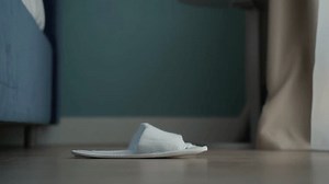 Woman Puts On White Slippers Getting Stock Footage Video (100% Royalty-free) 1109703009 | Shutterstock