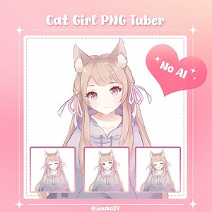 Anime Catgirl PNG Tuber Model: Ready to Use (instant Download, Veadotube File Included) - Etsy Canada
