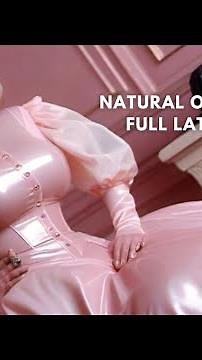 Natural Old Women Over 50 60 70 Looking Super Gorgeous And Stylish In Full Latex Outfit