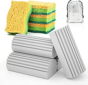 Cleaning Sponge&Non-Scratch Scrub Dish sponges Kitchen&Floor Cleaner,Duster for Cleaning Blinds,Baseboards, Vent,Washing Dishes and Cleaning Kitchen,Window Groove (9pcs)…