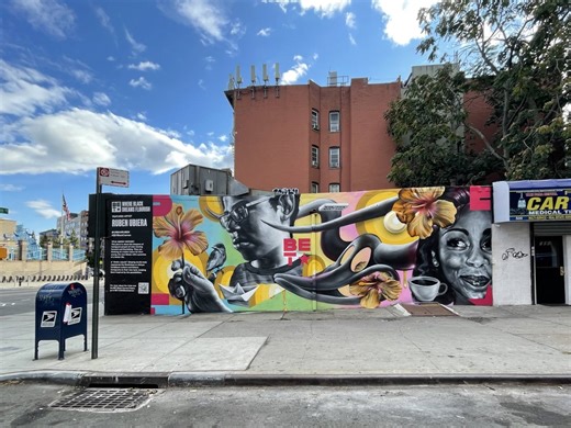 Ruben Ubiera's mural, Ebony Odyssey returns to the source. - | BET AWARDS