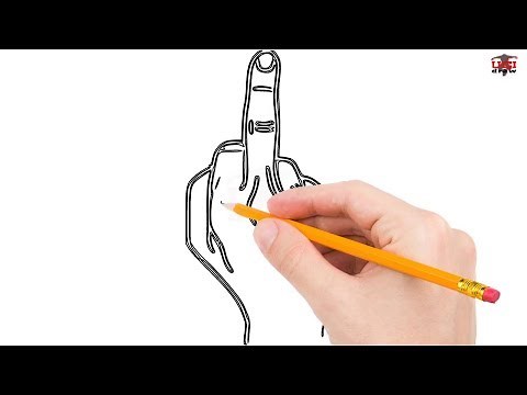How to Draw The Middle Finger Step by Step Easy for Beginners - Simple Fingers Drawing Tutorial