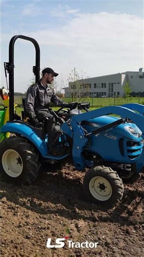 LS Tractor XJ25 delivers steady power for potato planting.