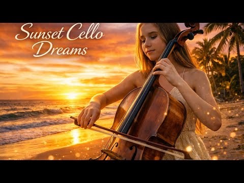 The Most Beautiful Sunset Piano & Cello Relaxation | Deep Calm & Ocean Serenity Music