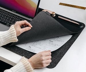 The Orbitkey Desk Mat Keeps Your Desk Organized and Free of Papers