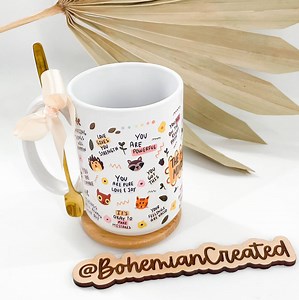 Morning Mindset MUG GIFT SET Daily Reminders Mental Health Self Love Care Positivity Gift for Her Women Office Mom Birthday Holiday Present - Etsy