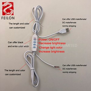 [Hot Item] Lampu Meja LED Sabuk Pencahayaan LED Bohlam LED Kecerahan Saklar Dimmers Tanpa Tahapan Dapat Mengatur Kecerahan dan Warna Lampu Tirai LED Saklar Dimmers