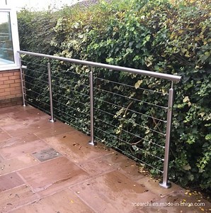 [Hot Item] Stainless Steel Cable Raiing Inox Balustrade Tension Wire Railings