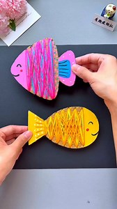 27K views · 139 reactions | Homemade wool tangle Don’t throw away the waste paper shells at home, make a little fish tangle, and now you have a homemade toy. Teach your children to make it | Art, Crafts and Journals | Facebook