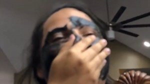 'It hurts!' Girl rips off her eyebrows with charcoal mask