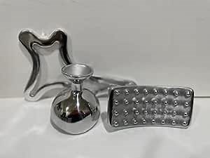 Wood Therapy/Maderoterapia Colombiana Metal Therapy Tools for Ice Body Sculpting Massage Kit, Silver