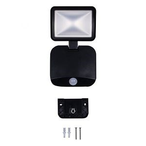 [Hot Item] IP54 Black Outdoor Single-Head Motion-Sensing LED Security Light Spotlight