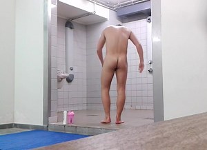 Semi in the open gym showers