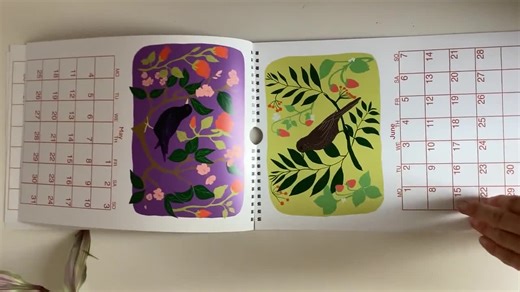 Hand-drawn Seasonal Bird Calendar | Modern Nature Wall Art | 2026 Wildlife Calendar - Etsy