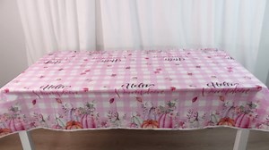 Fall Tablecloths 3pcs Pink White Checkered Plaid Fall Tablecloth,Rectangle Hello Pumpkin Plastic Tablecloth for Girls Autumn Thanksgiving Party Decorations