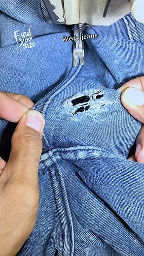 how to patch denim jeans simply #sewing #jeans #Rell #denim | Swedy Erwin