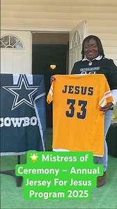 🌟 Mistress of Ceremony – Annual Jersey For Jesus Program 2025. #ministry #grace #god #teamjesus