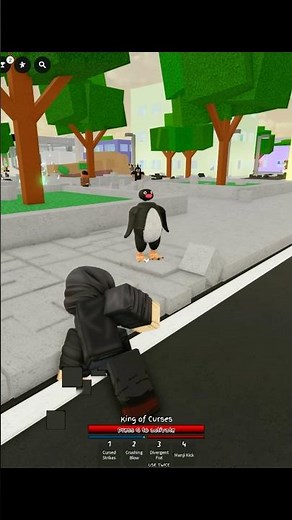 Modulo Yuji vs Penguino 😭🥀 #jujutsushenanigans #roblox #shorts