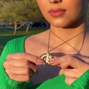 Sunflowers symbolize happiness, loyalty, and growth 🌻 Not only is this necklace adorable and meaningful, but a portion of every purchase will go towards helping save the bee colonies around the globe.🐝 Shipping is on us, all day today.❤️ Get yours here 👇 https://beekind.shop/products/necklace | Save Bees