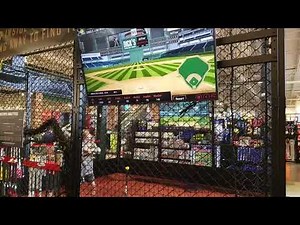 Dick's New Batting Cage with HitTrax