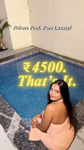 𝘚𝘪𝘥𝘥𝘩𝘪 𝘑𝘢𝘨𝘵𝘢𝘱 🧜‍♀️ 𝙏ʀᴀᴠᴇʟ | 𝘿𝙞𝙣𝙚 | 𝙁𝙖𝙨𝙝𝙞𝙤𝙣 | Couple stay. Private pool. Pure luxury✨ Booking number - 9321301724 Cottage with private pool Rs 4500 (Monday to Thursday) Rs 5500... | Instagram