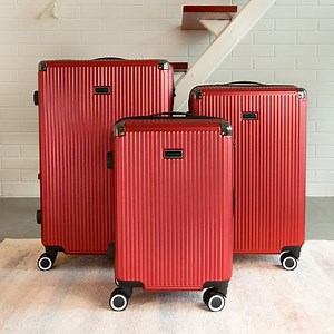 11K views · 19 reactions | One for the refined businessman: Crocodile's luggage with lockable zipper and sturdy wheels for a smooth-sailing work trip. Pick up all three sizes at the nearest department store now! #CrocodileMY | Crocodile | Facebook