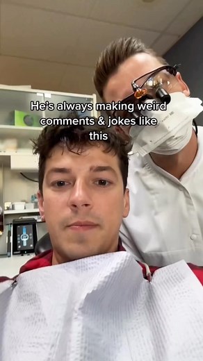 32K views · 6.8K reactions | I don’t even know what he’s doing with my mouth anymore  . Is my dentist flirting with me!? WHAT DO I DO  . #dentistlife #dentistsofinstagram #husbands #couplegoals #couplememes #instagay #reels #funnyvideos | Michael & Matt | Facebook