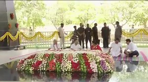 1K views · 16 reactions | Shri Rahul Gandhi pays tribute to Shri Y. S. Rajasekhara Reddy at YSR Ghat, Idupulapaya memorial, he recalled the beautiful memories of Reddy ji and shared them with his daughter YS Sharmila Reddy ji, the President of the Andhra Pradesh Congress Committee.  Andhra Pradesh | Indian National Congress - Manipur | Facebook