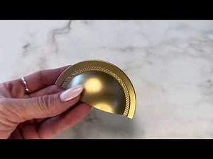 Puxador SHELL Dourado 64mm marca Zen Design #puxadorparamoveis #puxadores #moveissobmedida #shell